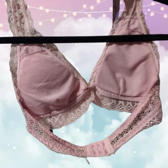Pink Lace Bralette - Picture 2 of 4
